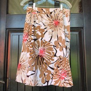 Willi Smith floral skirt, Size 4